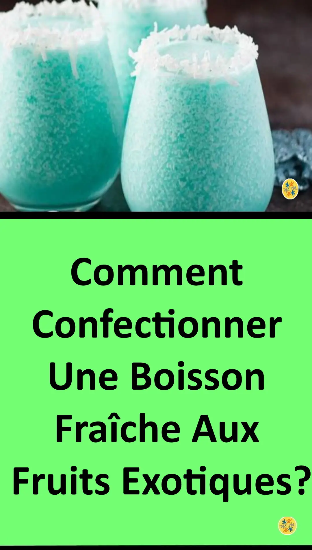Préparation rapide d'un smoothie tropical  