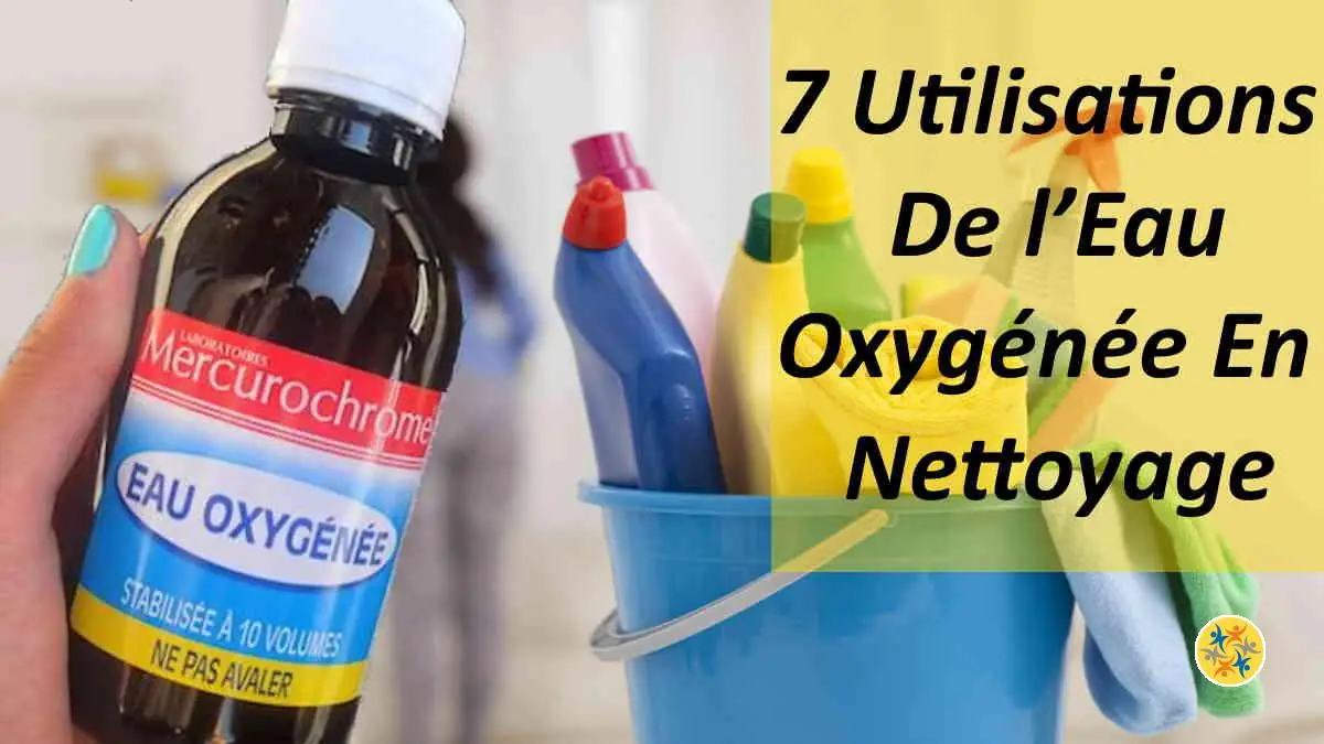 Nettoyer avec de l'eau oxygénée 