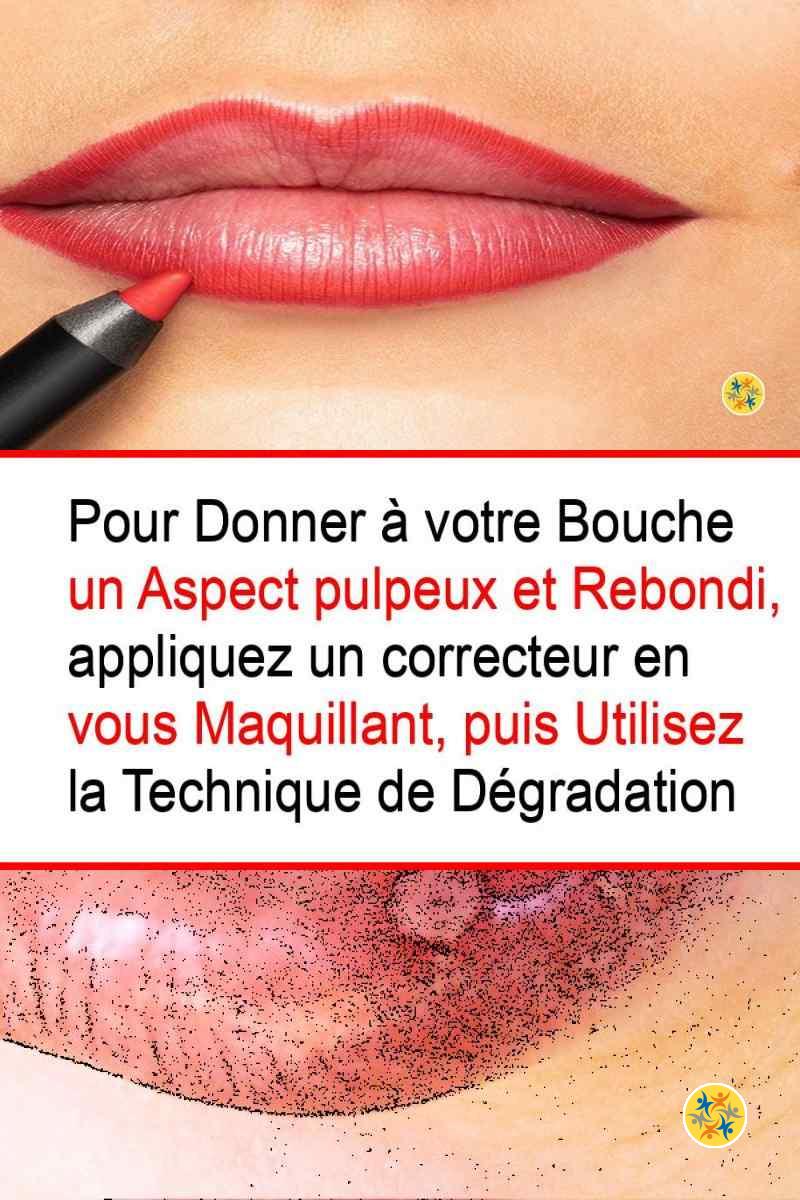  Effet pulpeux des lèvres grâce au maquillage 