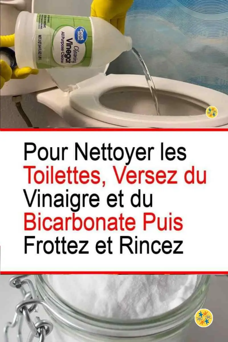 Comment Avoir des Toilettes Propres et Désinfectées Avec 2 Produits Naturels ? 4 Nettoyer les toilettes avec du vinaigre et de bicarbonate