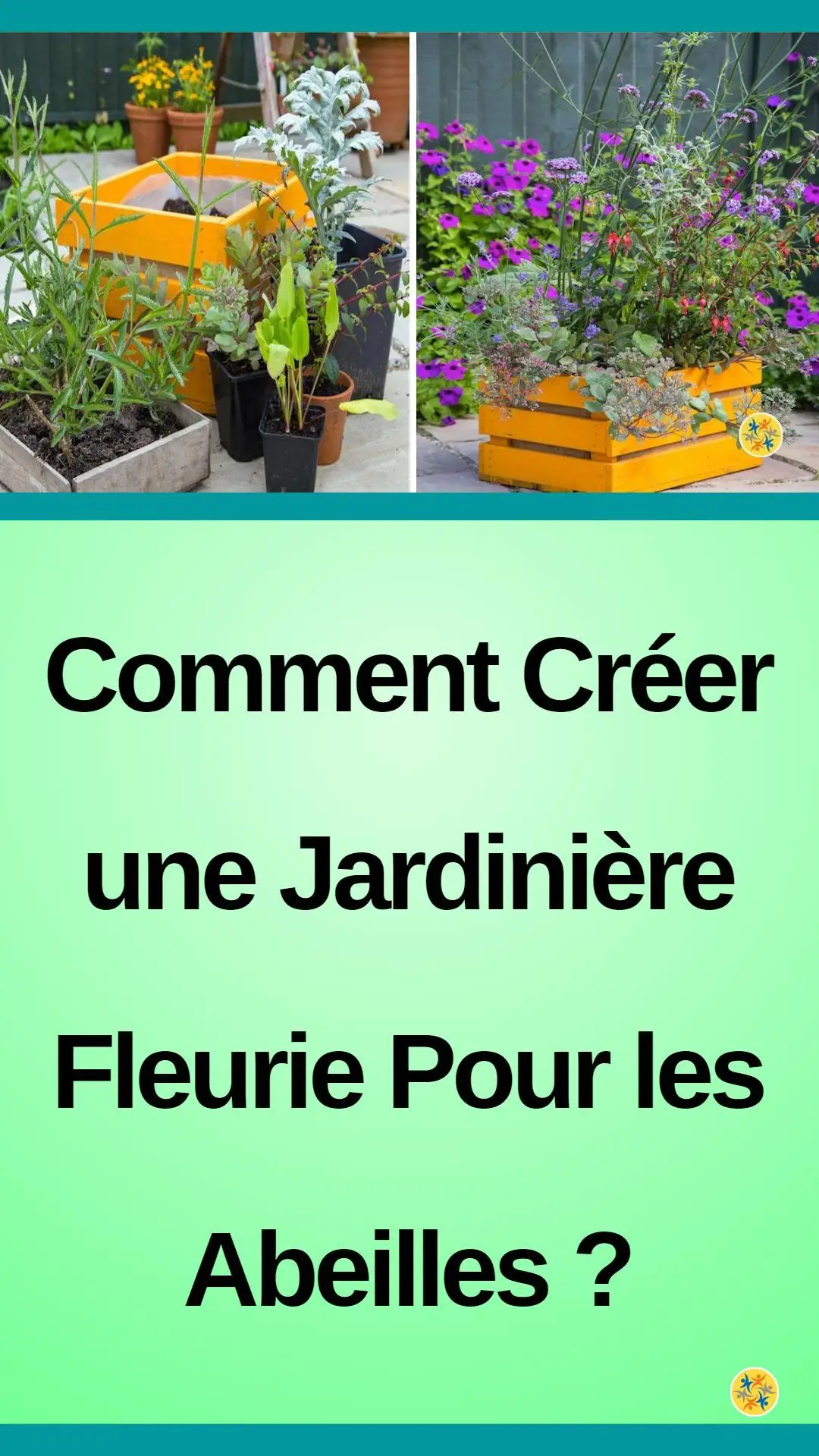 Technique pour faire une jardinière fleurie pour les abeilles 