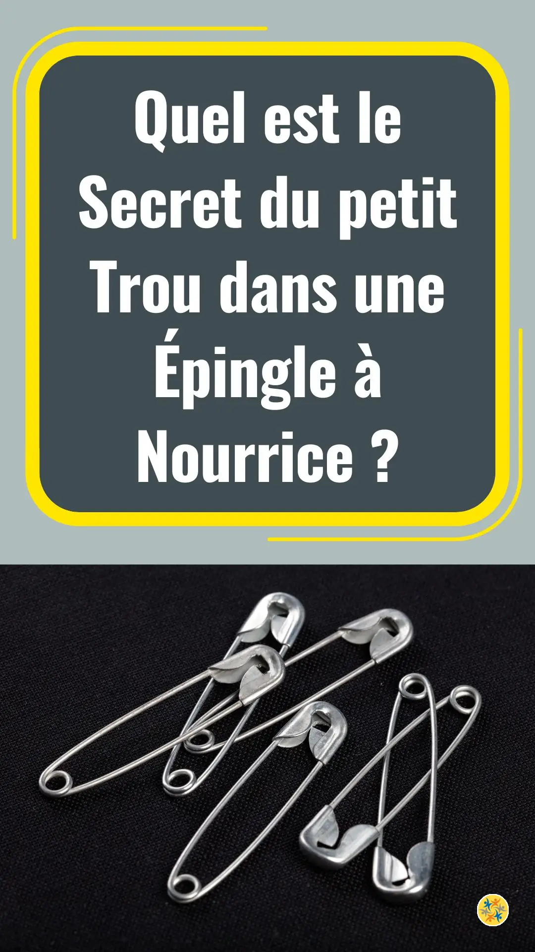 How does a safety pin work with the small hole?