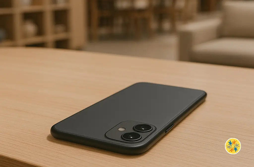 Le téléphone posé face contre la table : prévention des dégâts et distractions ?