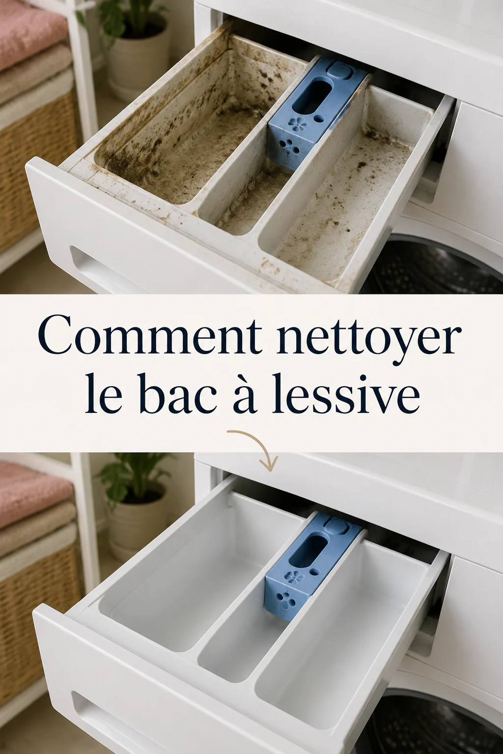 Comment nettoyer le bac à lessive de la machine à laver ? 1
