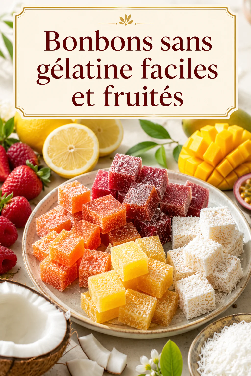 Pinterest-titel: Makkelijke en fruitige snoepjes zonder gelatine
