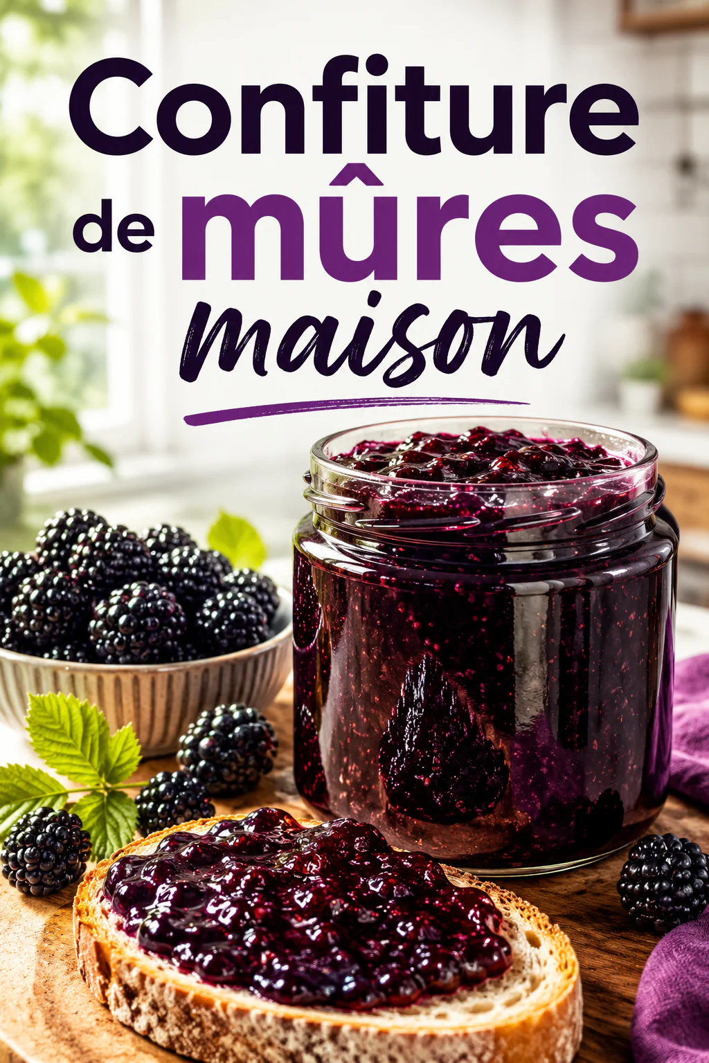 Hausgemachte Brombeermarmelade: das einfache und intensiv fruchtige Rezept 1
