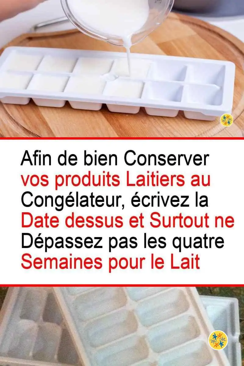  Consignes à respecter pour bien congeler les produits laitiers 