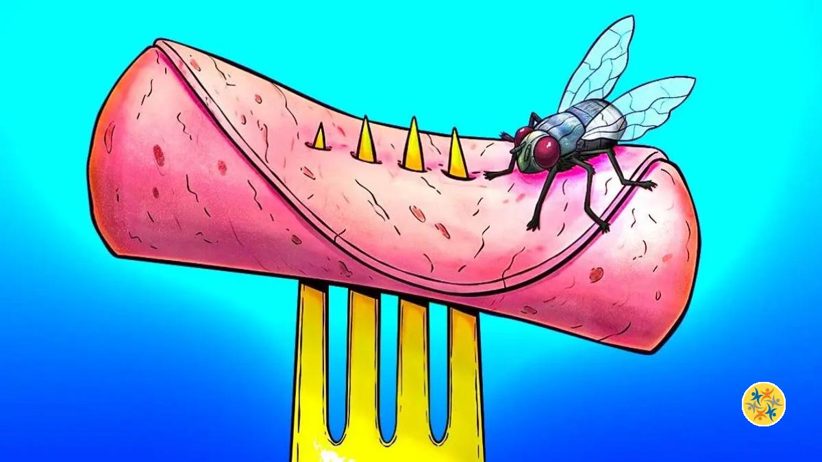 2 Choses à Faire lorsqu'une Mouche se Pose sur votre Assiette à ne pas