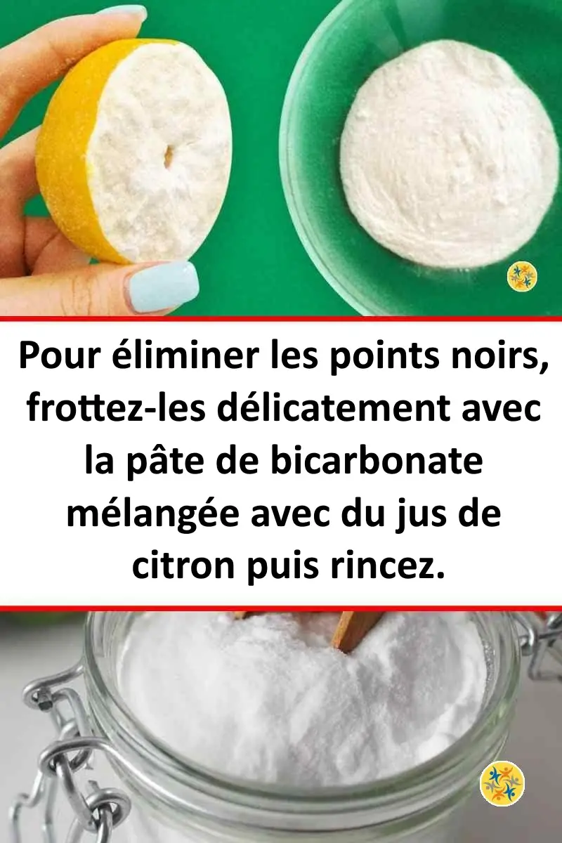 Débarrassez-Vous Des Points Noirs Sur le Nez en Recourant à Ces 8 Solutions 5 Eliminer les points noirs avec le bicarbonate de soude