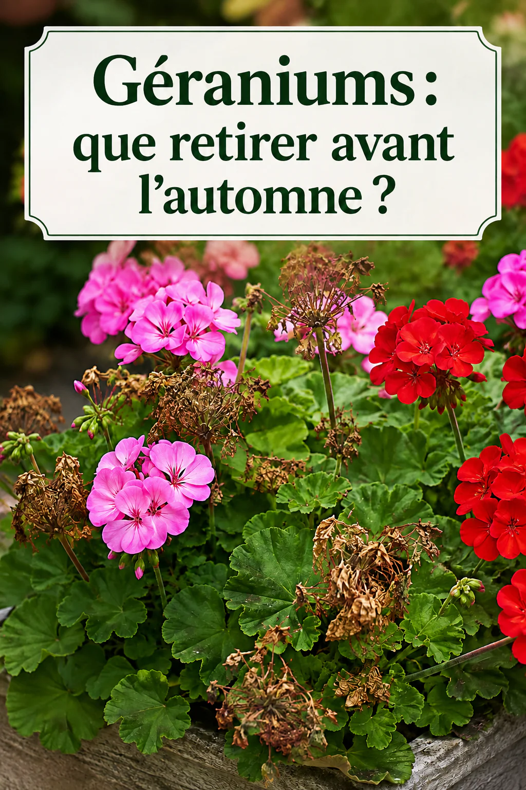 Géraniums après l’été : que faut-il enlever avant l’automne ? 1