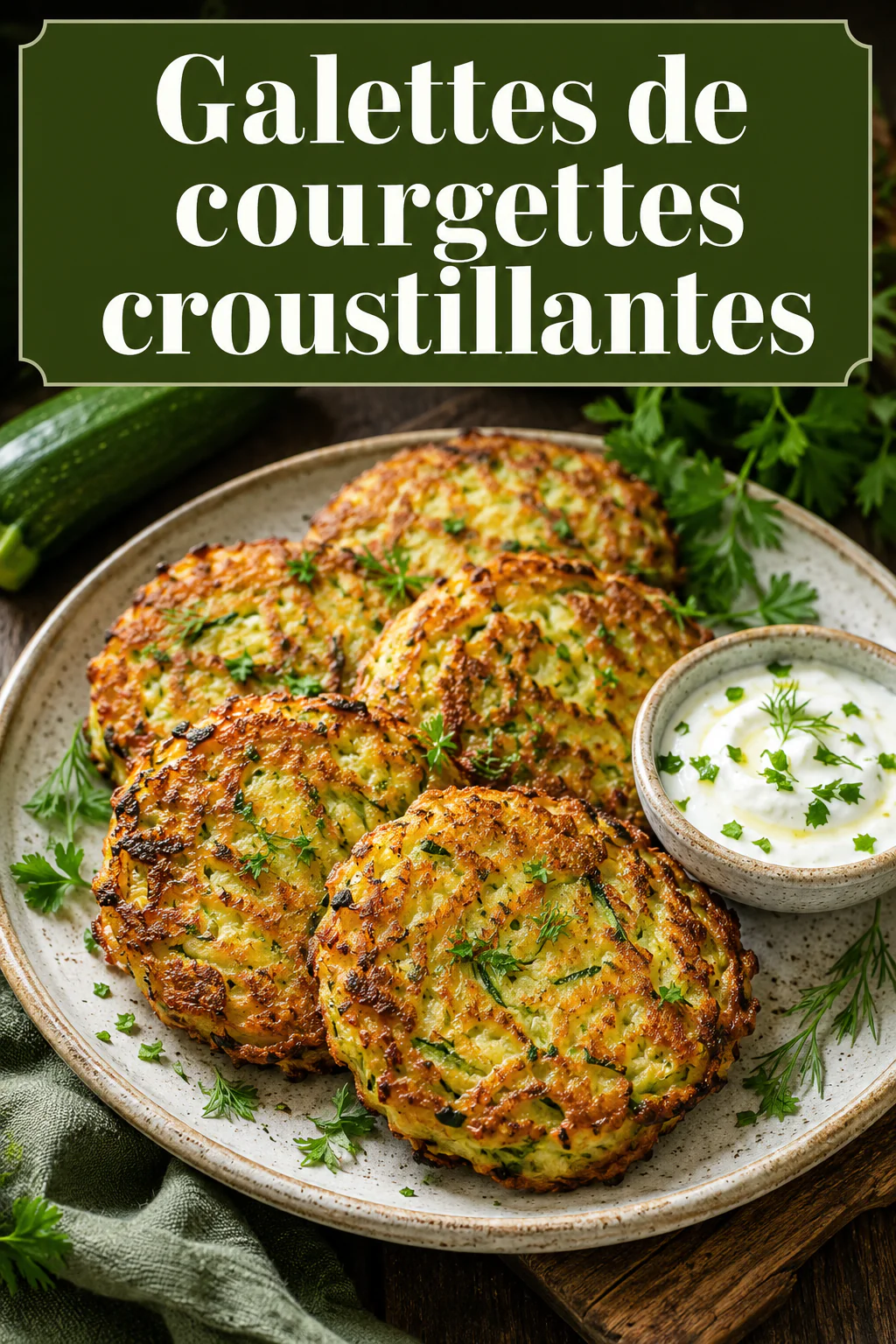 Crispy zucchini pancakes: easy recipe 1