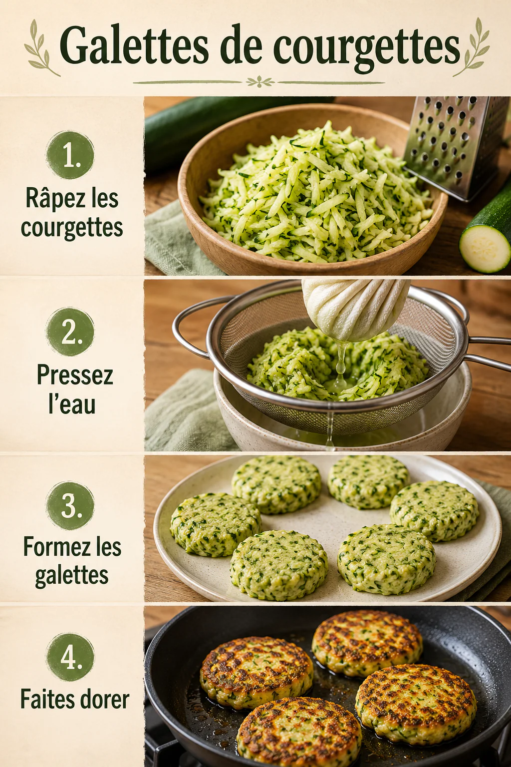 Crispy zucchini pancakes: easy recipe 2