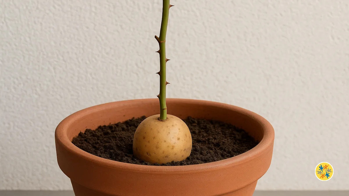 Une pomme de terre suffit pour réussir vos boutures de rosiers