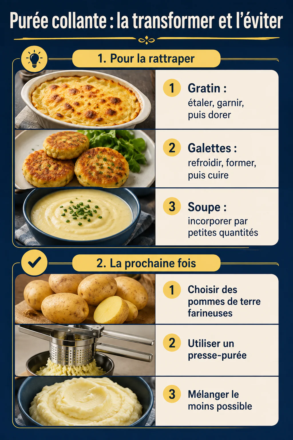 Votre purée est devenue collante ? Ne la jetez pas : voici comment l'utiliser 2