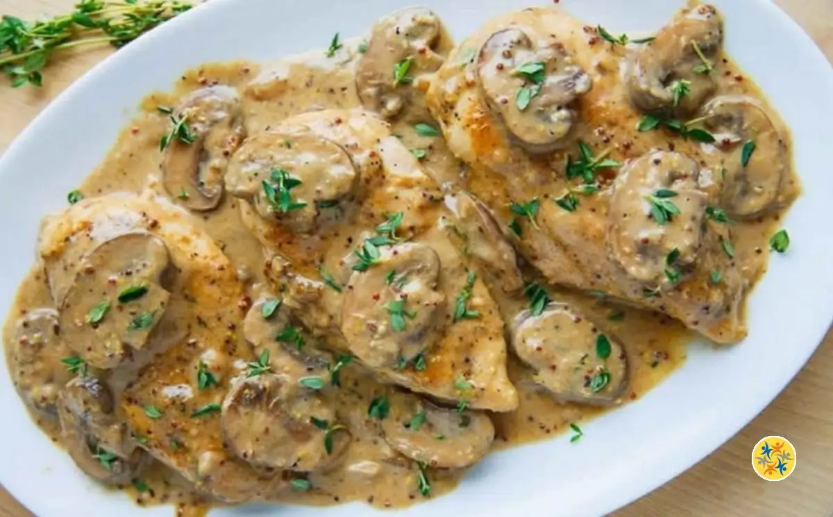 Recette de Poulet à la Moutarde et aux Champignons