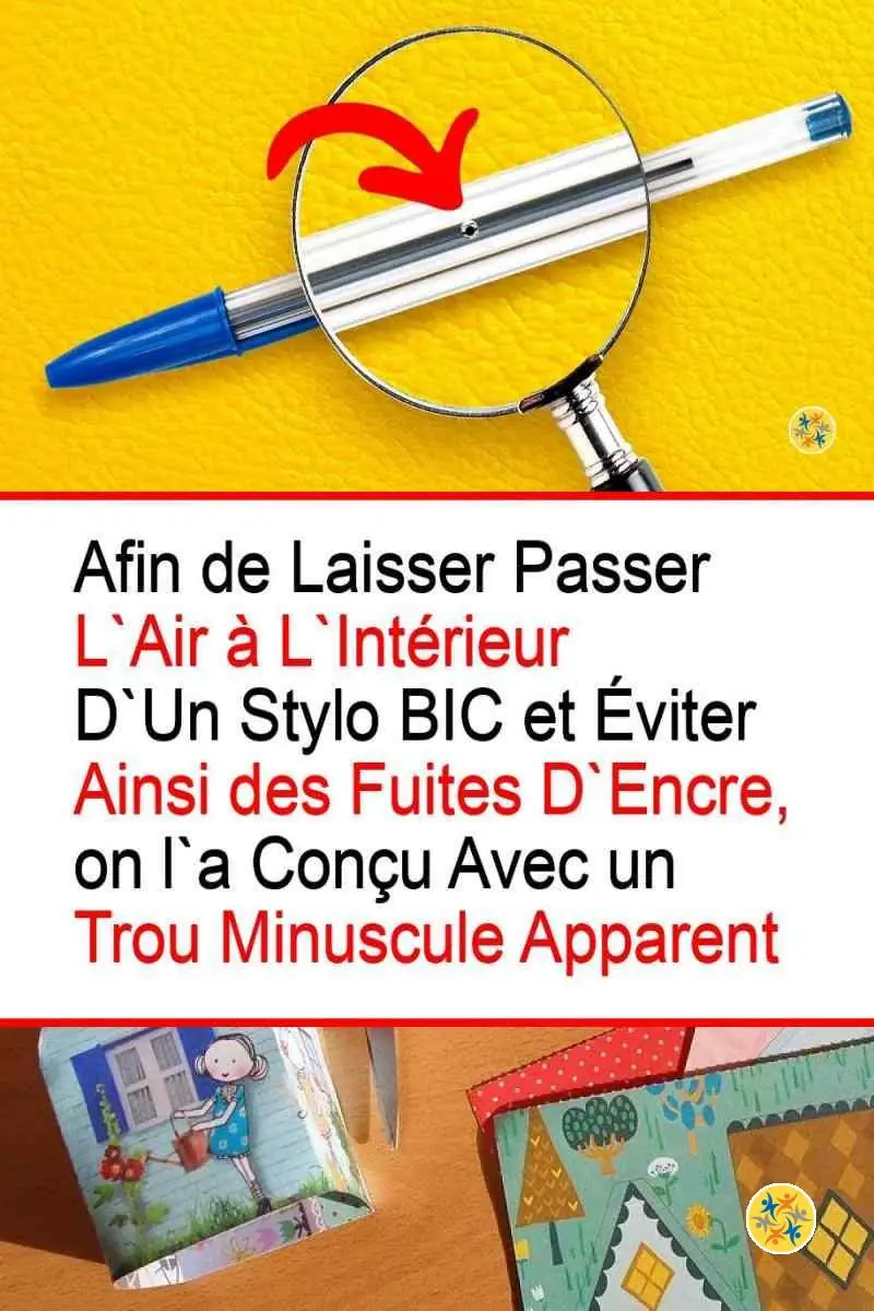 3 Types de Trous dans vos Stylos BIC et la Bonne Explication 4 Le rôle d'un trou de stylo à équilibrer la pression