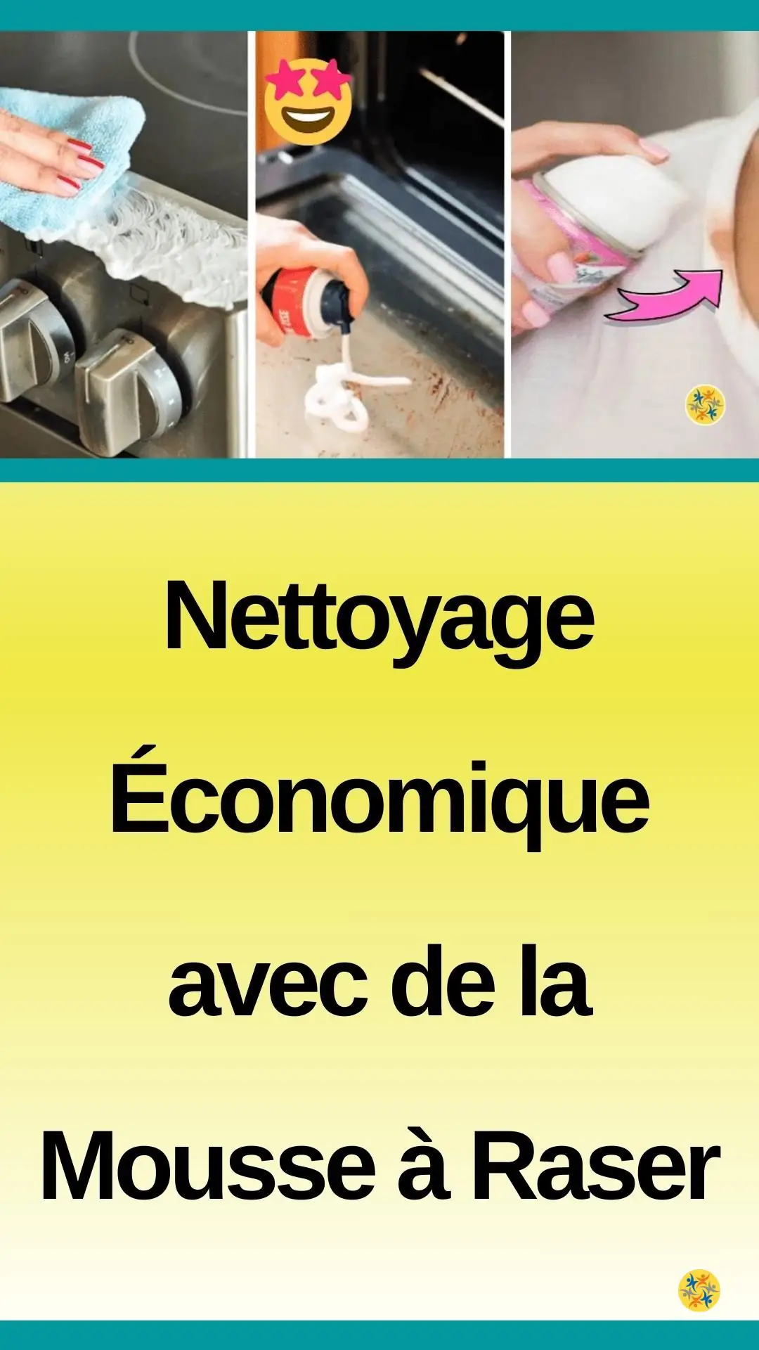 Faire du ménage avec la crème de rasage 