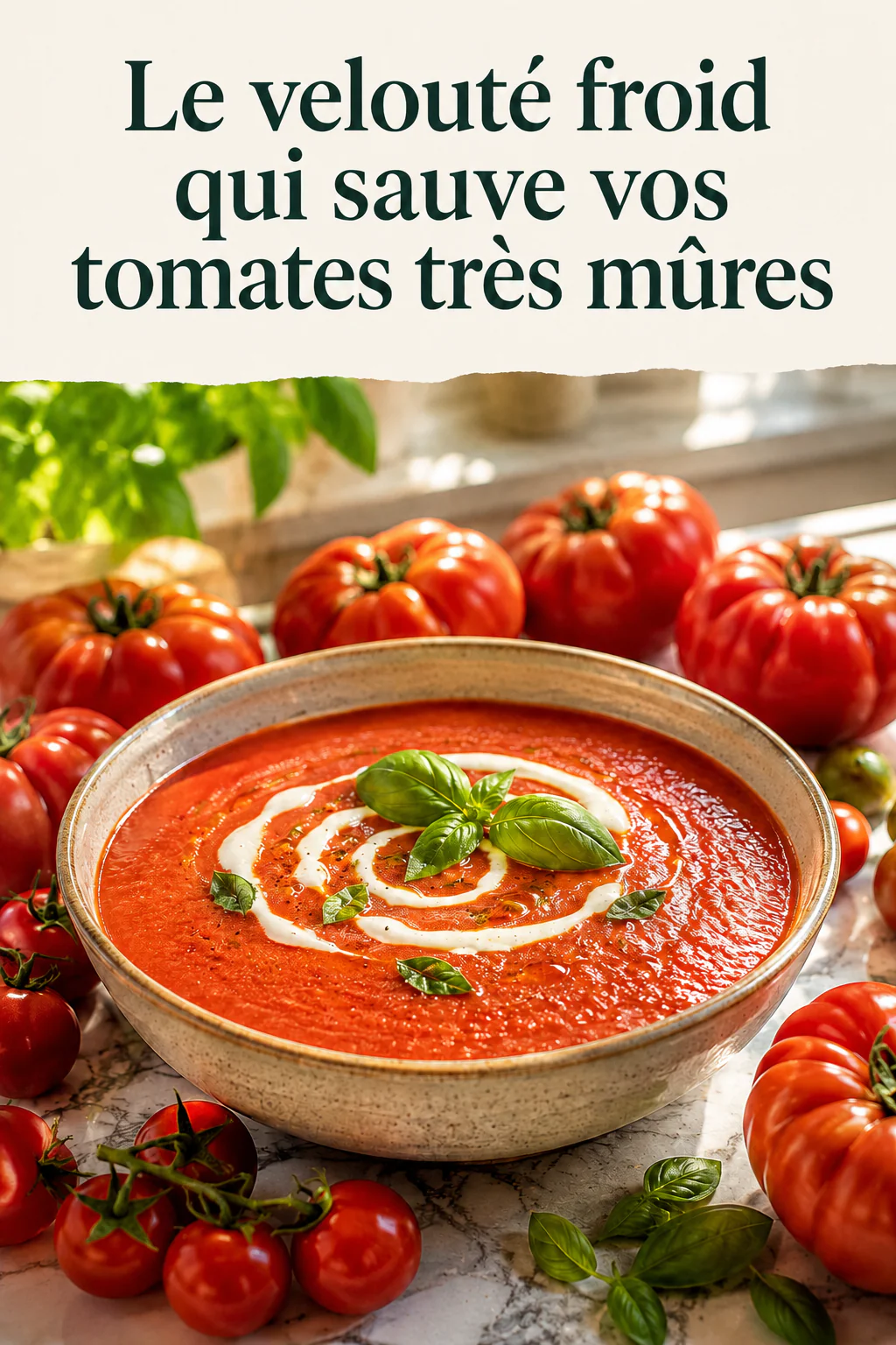 Que faire avec des tomates bien mûres ? Cette crème maison est parfaite pour l’été 1