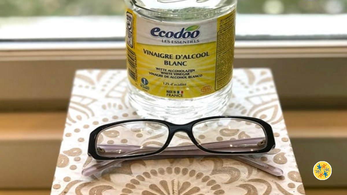Verres de Un nettoyage Parfait au Vinaigre Blanc en 2 minutes